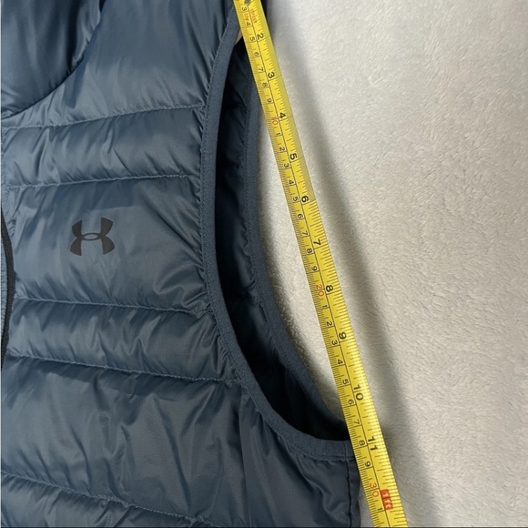 Under Armor Storm Cold Gear Puffer Vest Sz L Mechanic Blue 600 Down Outdoor NWT - Picture 14 of 15